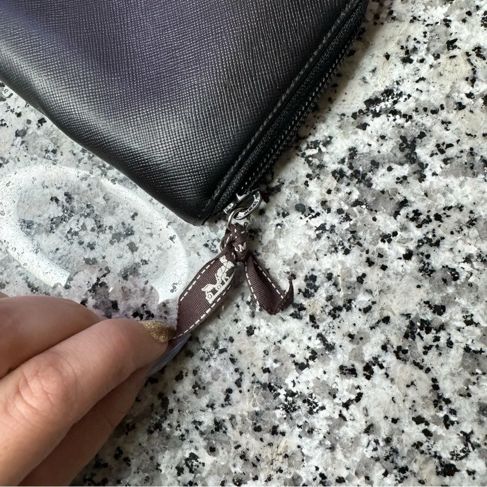 Prada | Black Zip Around Wallet Saffiano Leather Long